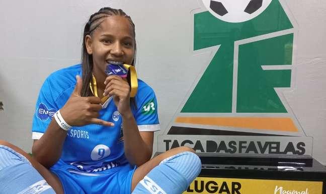 Tuane foi autora do gol do título do Rio de Janeiro na Taça das Favelas