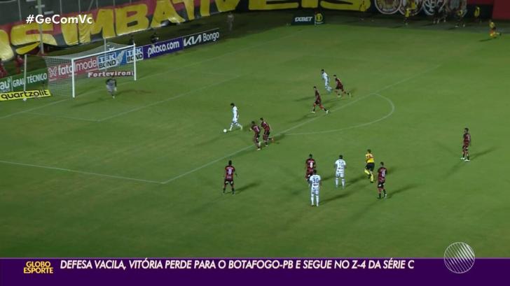 Vitória perde para o Botafogo-PB e permanece na zona de rebaixamento da Série C