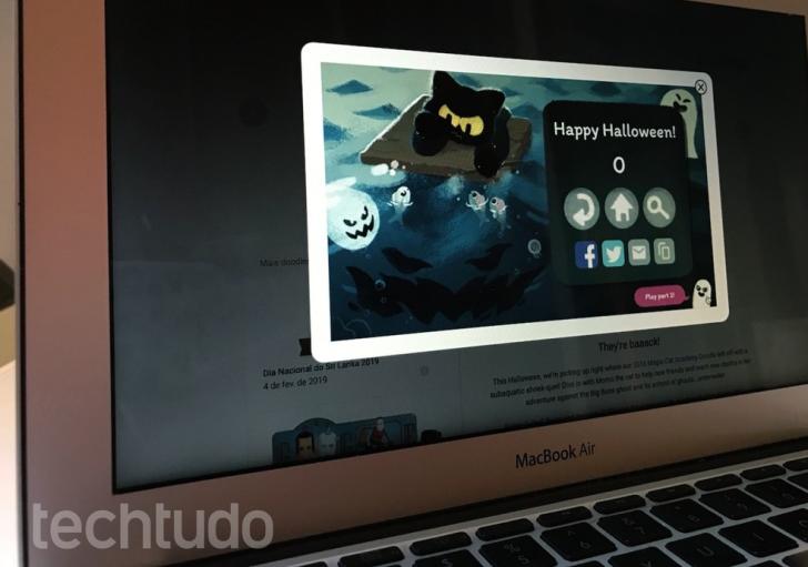 Google comemora Halloween com novo doodle na página inicial — Foto: Reprodução/Paulo Alves