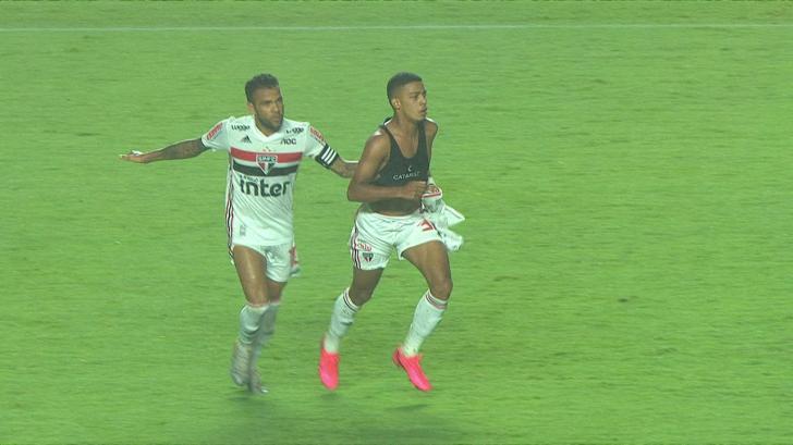 O primeiro gol de Brenner foi contra o Novorizontino, no Paulista
