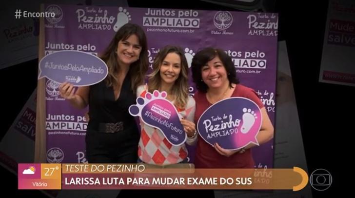 Abrace a causa da Larissa Carvalho, que luta para ampliar o teste do pezinho realizado no SUS — Foto: TV Globo