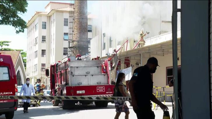 Três pacientes morrem no incêndio no Hospital Federal de Bonsucesso, no Rio
