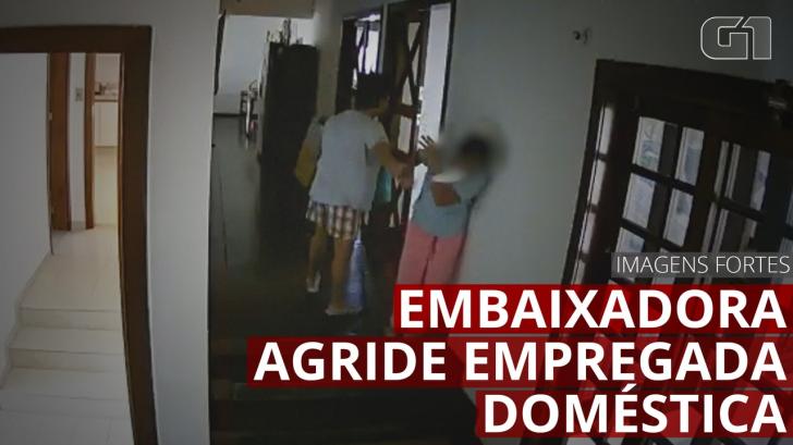 Câmeras de segurança flagram embaixadora das Filipinas agredindo empregada