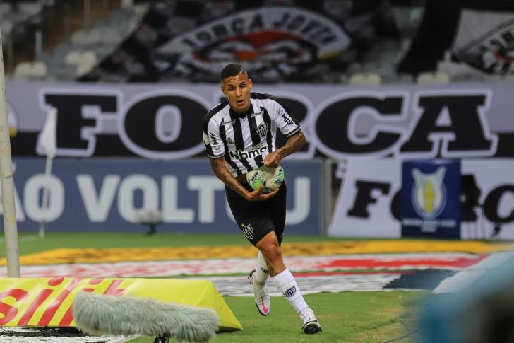 Guilherme Arana, do Atlético-MG — Foto: Bruno Cantini e Pedro Souza/Atlétio